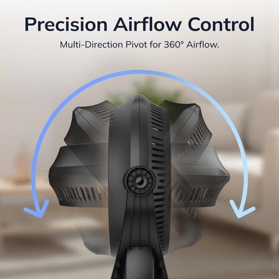 20-Inch 3-Speed Pivoting Air Circulator Fan Z5393