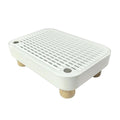 White Non-Slip Reusable Cat Litter Tray Pad U58613