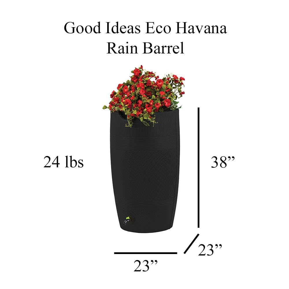 50 Gallon Rain Saver Black H36398