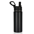 18oz Insulated Stainless Steel Kids Water Bottle with Straw Lid E13455