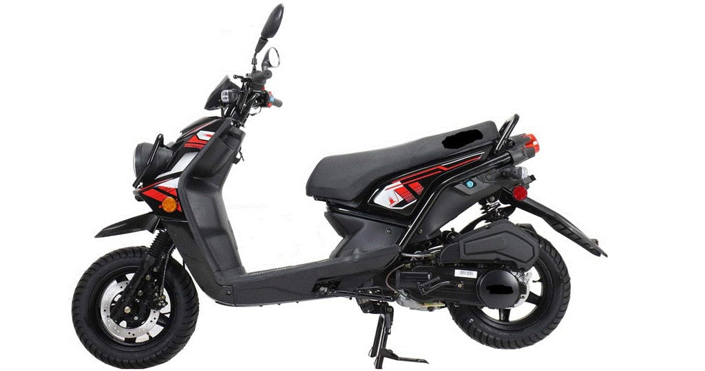 150cc Gas Scooter with 12 inch Aluminum Wheels D227