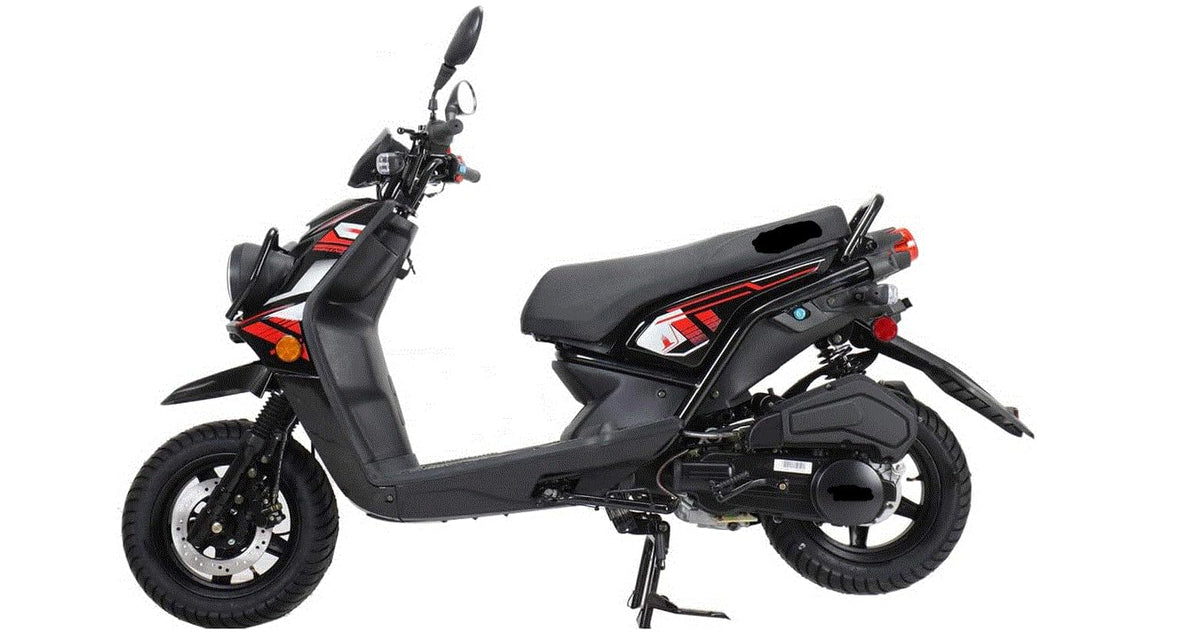 150cc Gas Scooter with 12 inch Aluminum Wheels D227