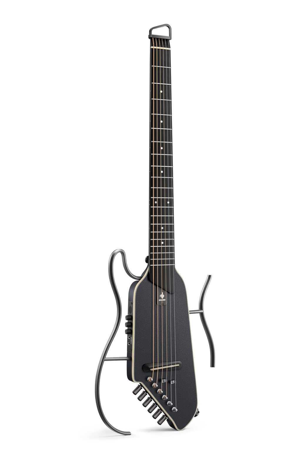 Black Acoustic Electric Travel Guitar V795623