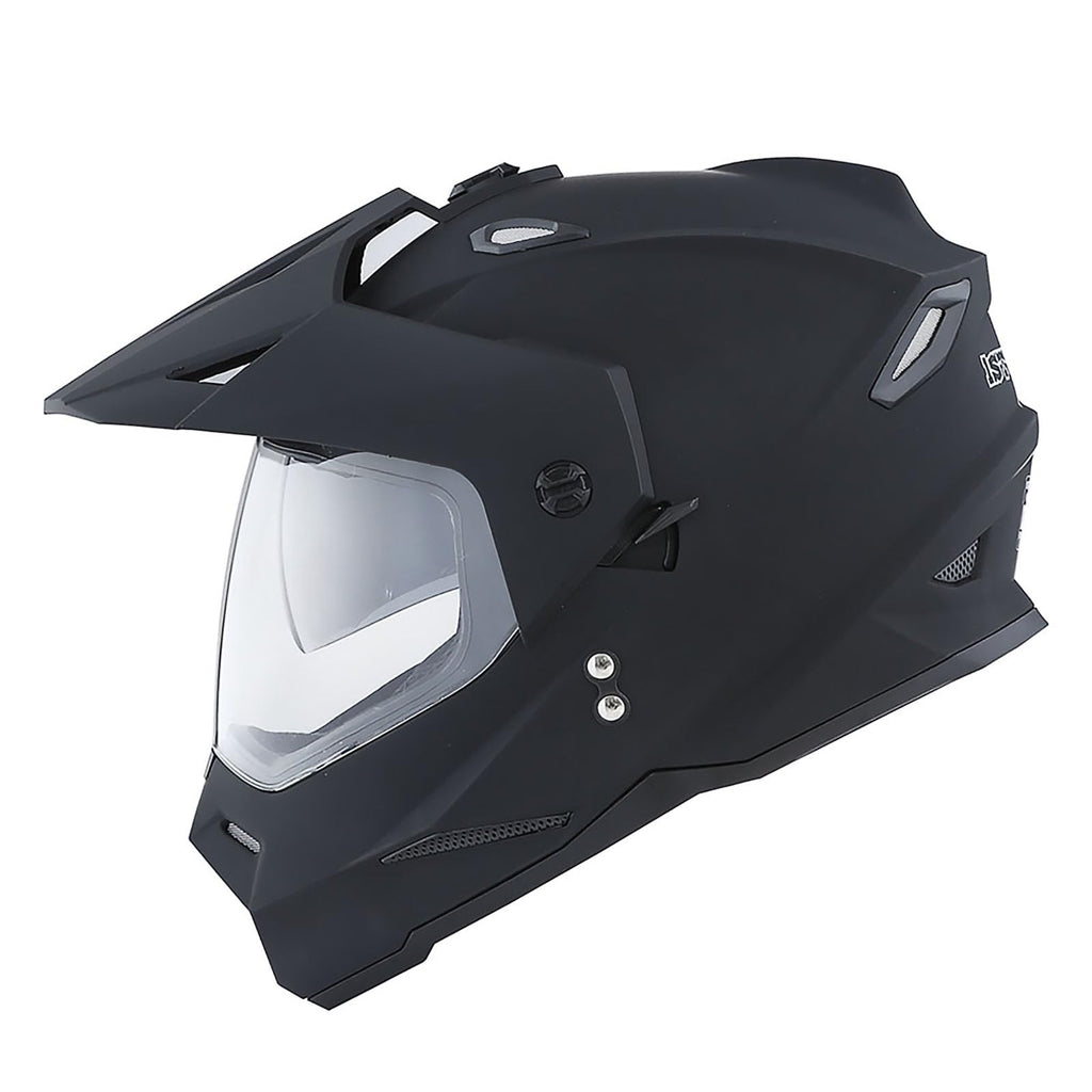 Youth Kids Dual Sport Dual Visor Full Face Helmet Matt Black G345733