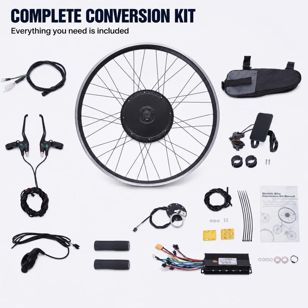 48V 1000W Brushless Front Wheel Electric Bike Conversion Kit Q433160