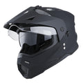 Youth Kids Dual Sport Dual Visor Full Face Helmet Matt Black G345733