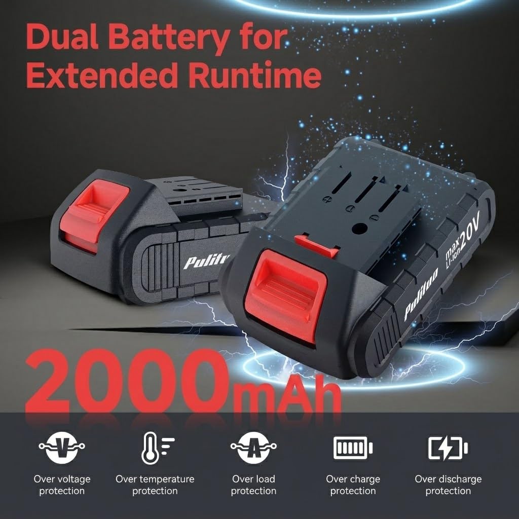 Cordless Drill Set 20V with Battery And Charger 59pcs Bits Kit W5727