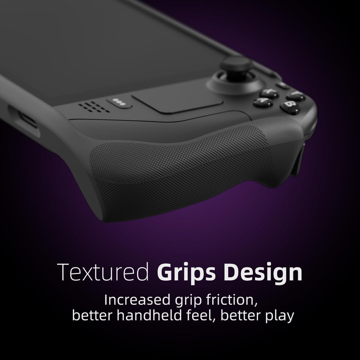 Soft Protective Case with Textured Grips and Stand Black E176