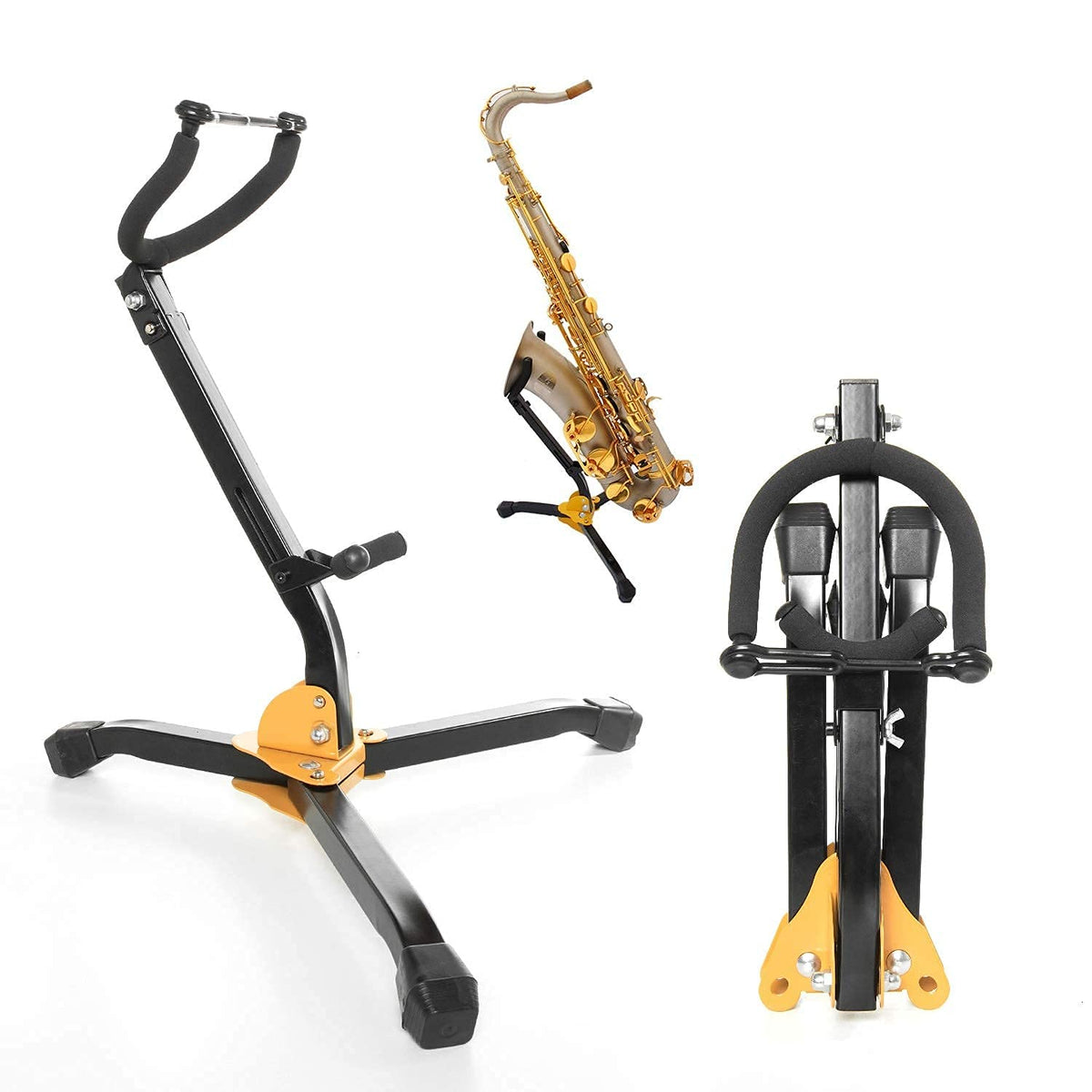 Folding Adjustable Metal Saxophone Stand T990458