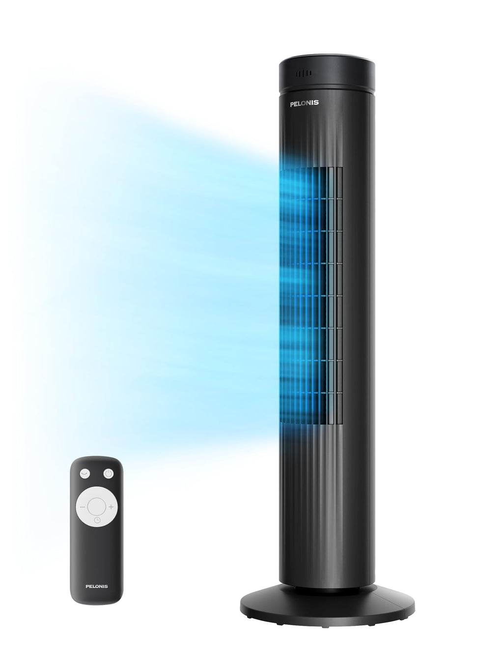 30-Inch Oscillating Tower Fan, 3 Speed, Black I243