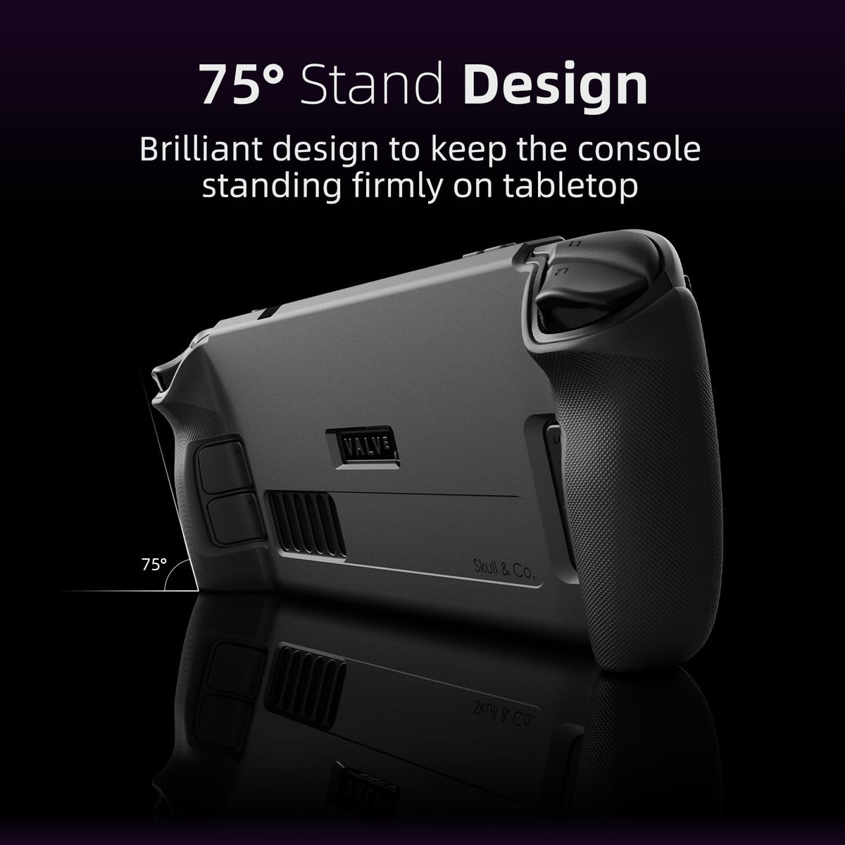 Soft Protective Case with Textured Grips and Stand Black E176