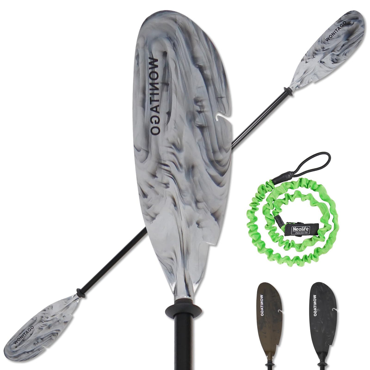 Adjustable Kayak Paddle with Leash M25990