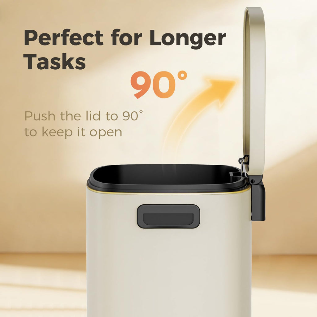 13 Gal Stainless Steel Step Trash Can S492