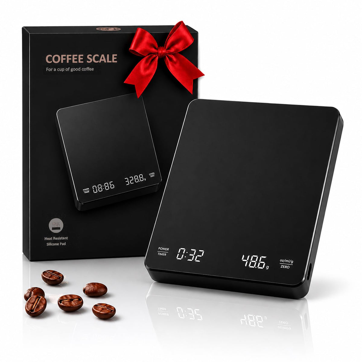 Rechargeable Digital Coffee Scale with Timer K7357