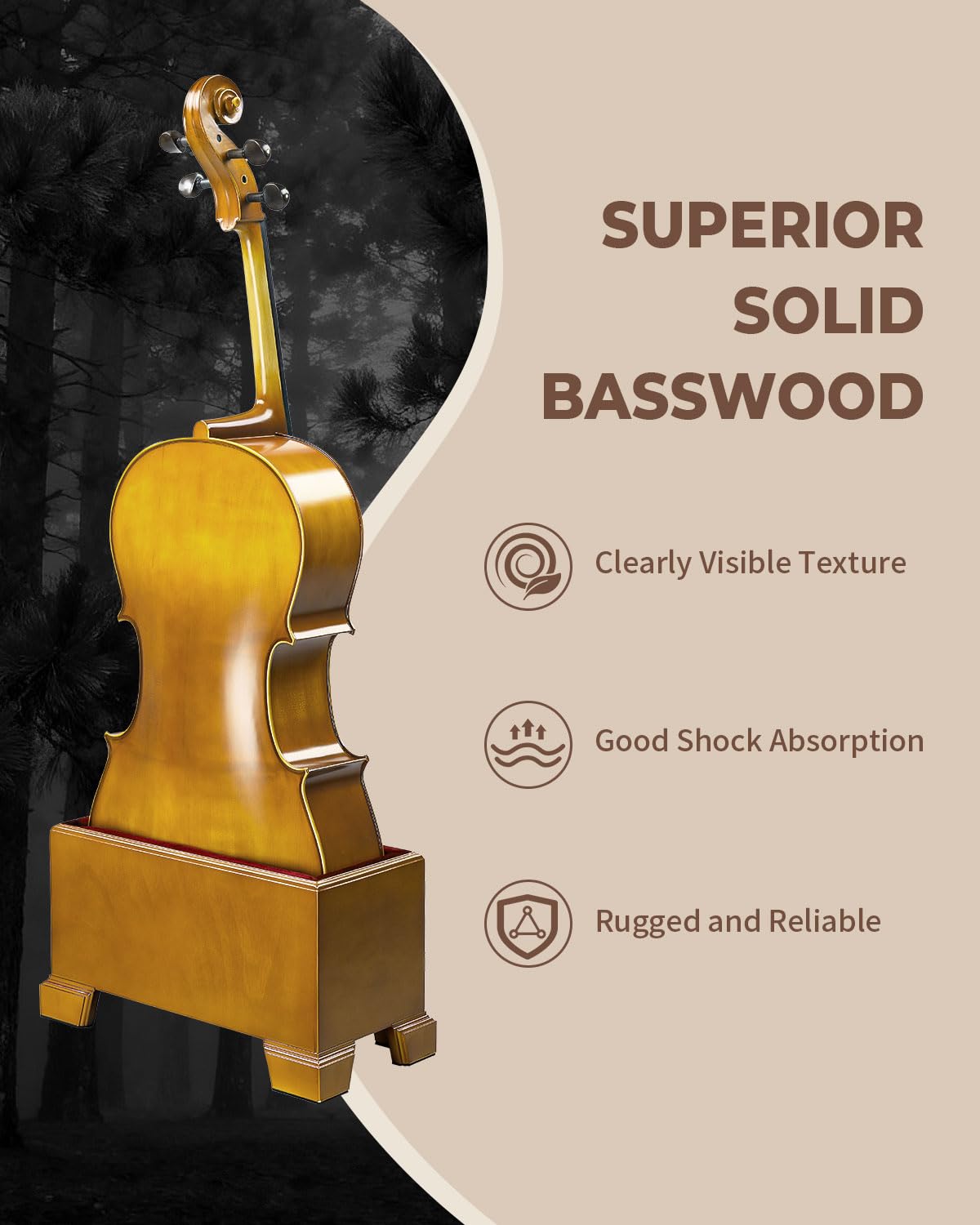 Cello Stand with Bow Holder N777168