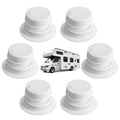 6 Pcs White RV Plumbing Vent Caps W905594