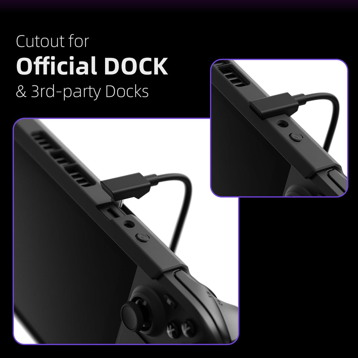 Soft Protective Case with Textured Grips and Stand Black E176