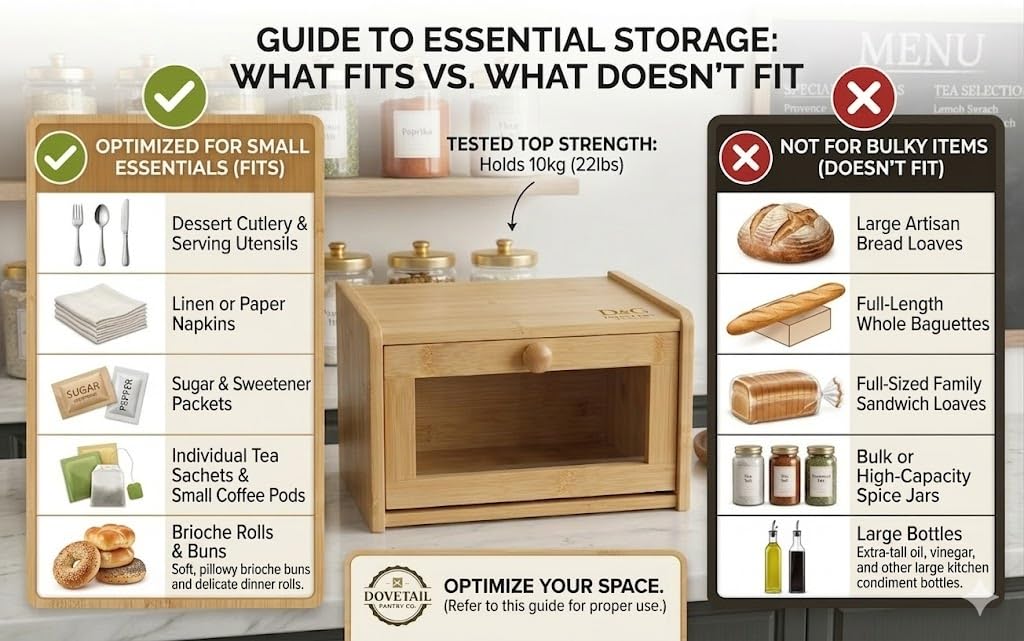 Bamboo Bread Box with Lid Y269736