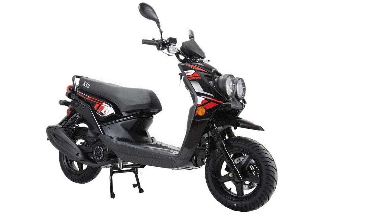 150cc Gas Scooter with 12 inch Aluminum Wheels D227