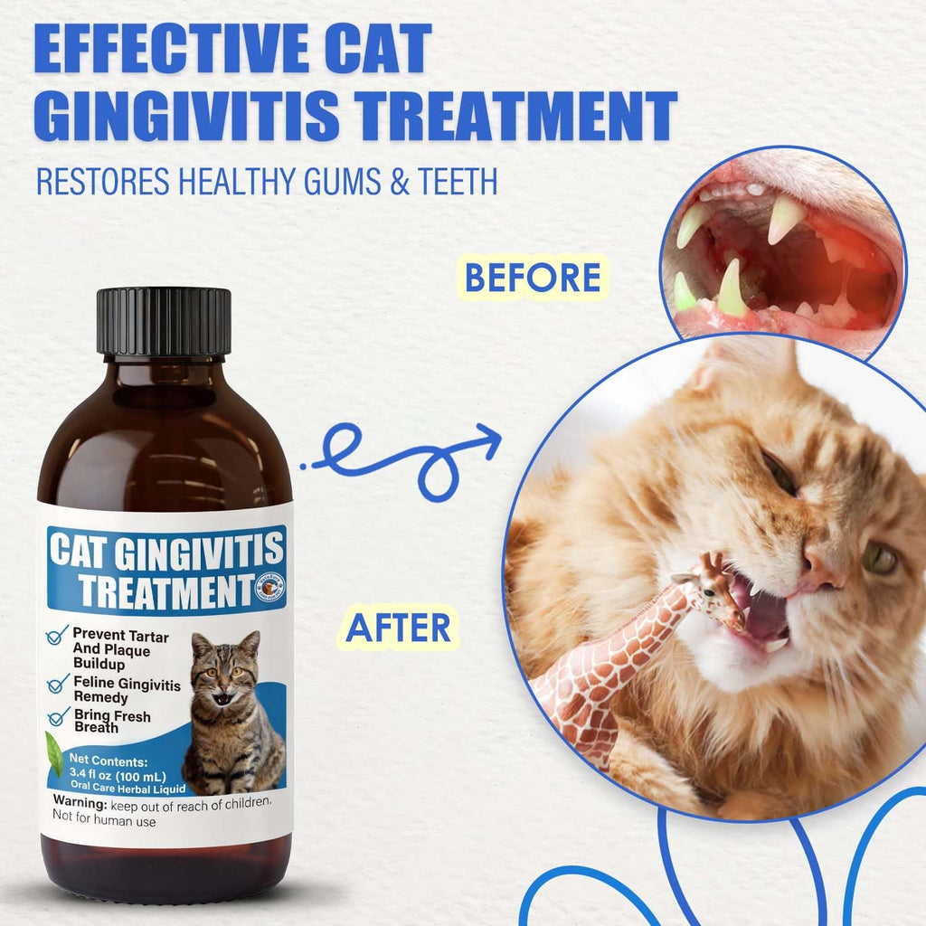 Cat Gingivitis Treatment Liquid 100ml Dental Care X73523
