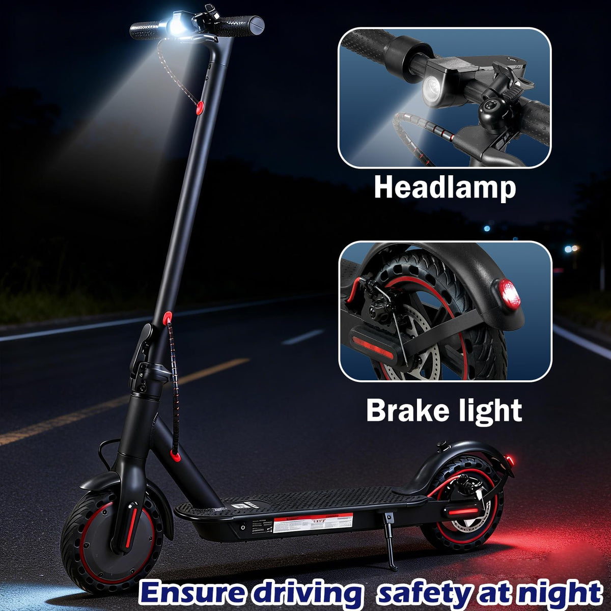 Electric Scooter with 350W/500W Motor, 8.5" Solid Tires, Foldable G95098