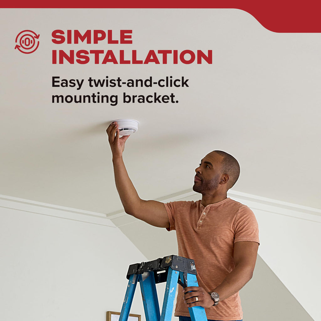 Smoke Detector, 10-Year Battery Powered, 85 dB Alarm, 1 Pack K3332