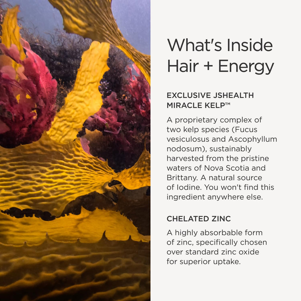 Hair Growth Vitamins with Kelp Iodine and Zinc 30 Capsules V4660