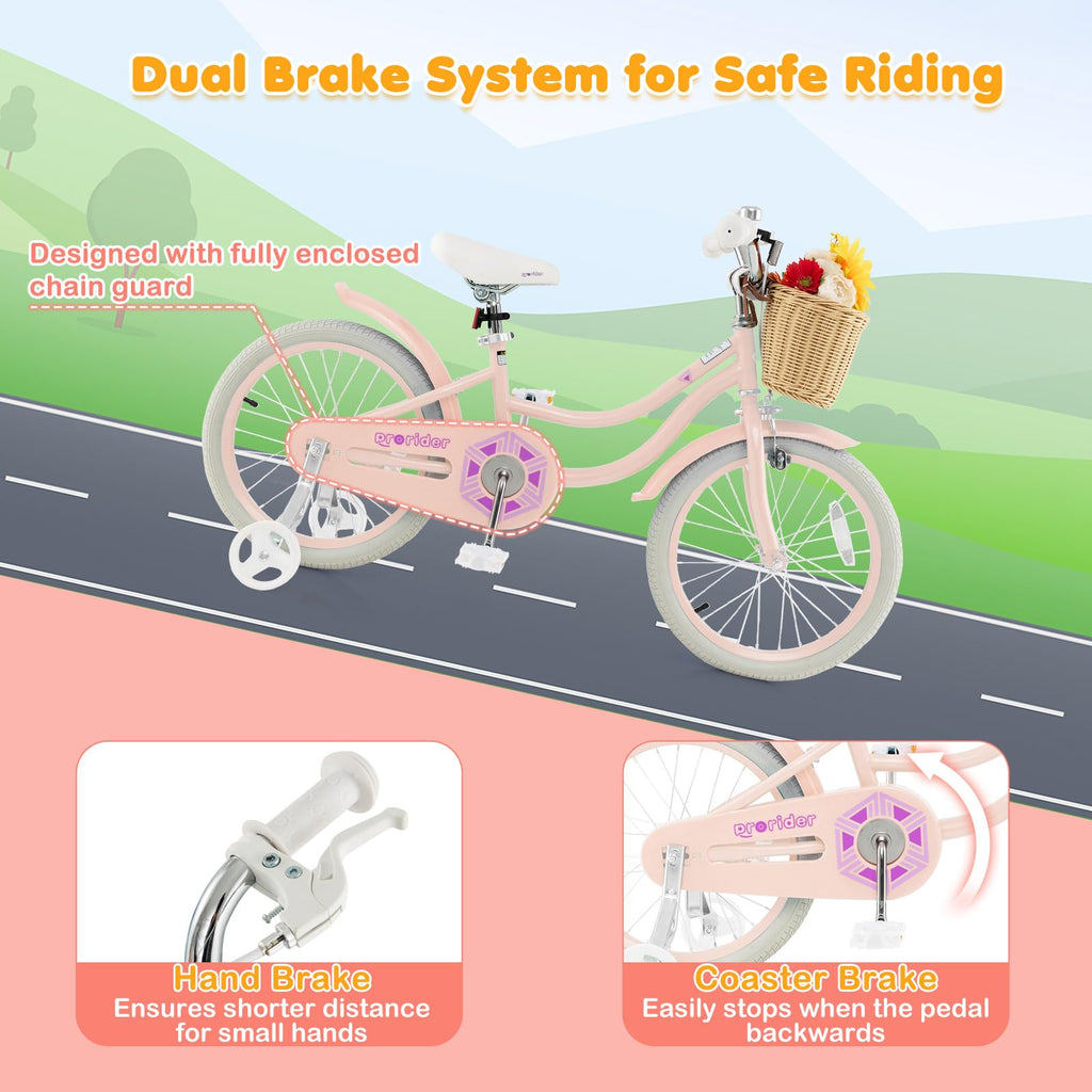 14 16 18 Inch Kids Bike with Training Wheels H72468