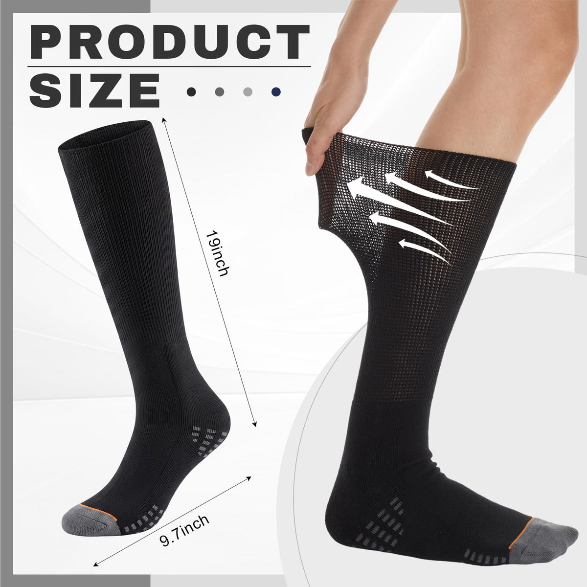 4 Pairs Walking Boot Socks D38932