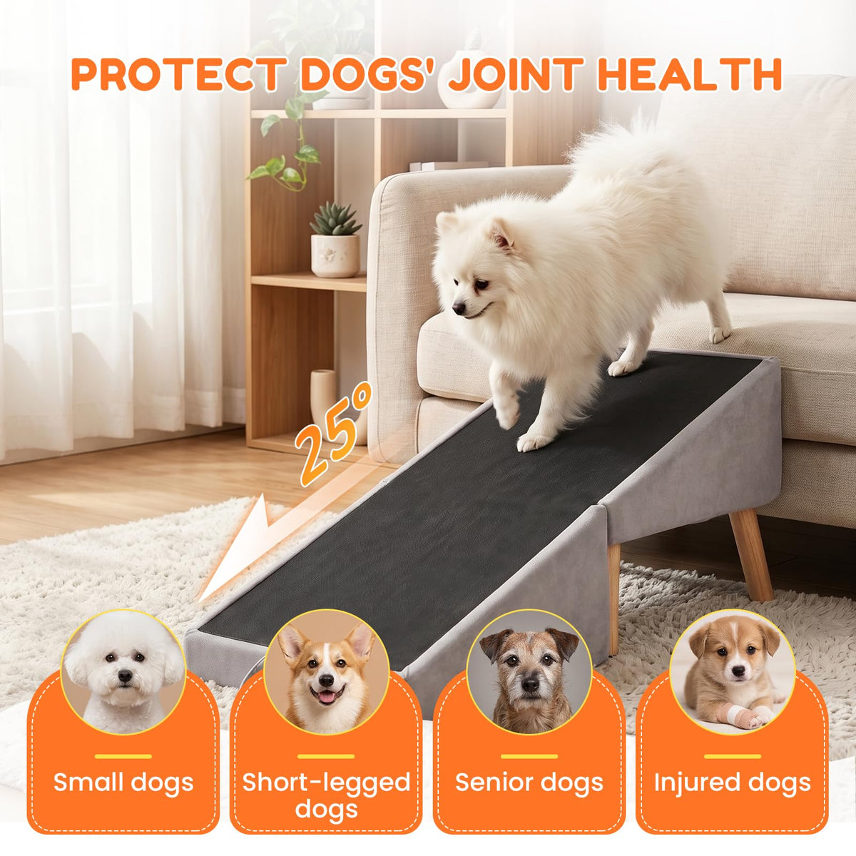 Foldable Dog Ramp Gray A52510