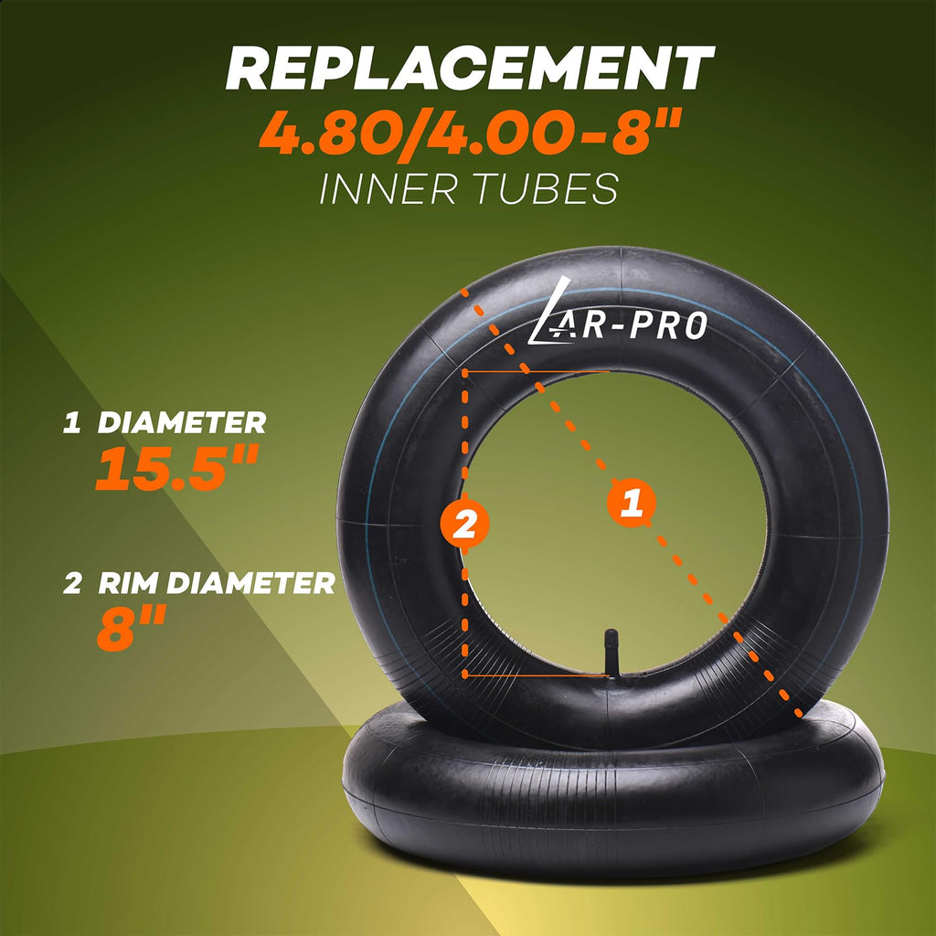 4.80/4.00-8" Inner Tube with TR-13 Straight Valve Stem (4-Pack) D458