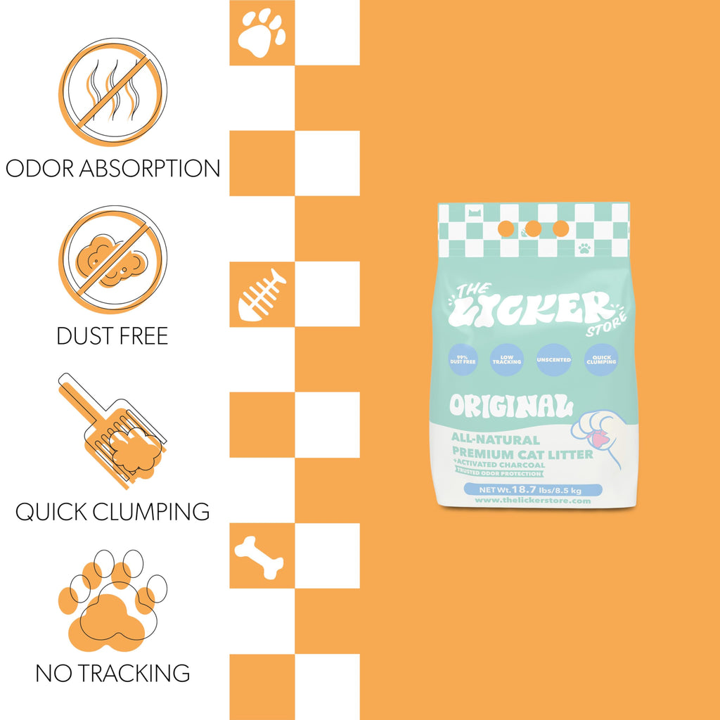 Unscented Clumping Bentonite Clay Cat Litter Set of 2 Z39090