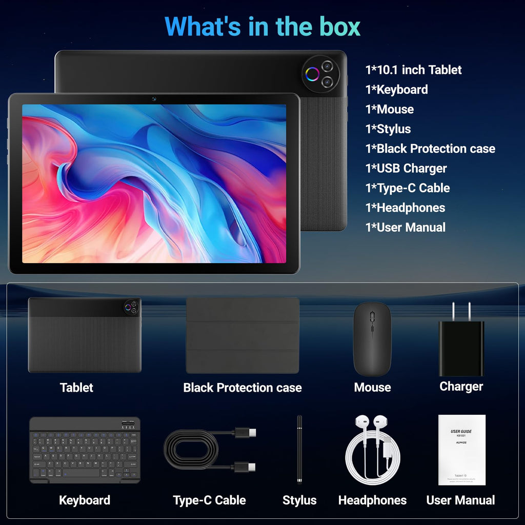 Android 16 Tablet with Keyboard U19185