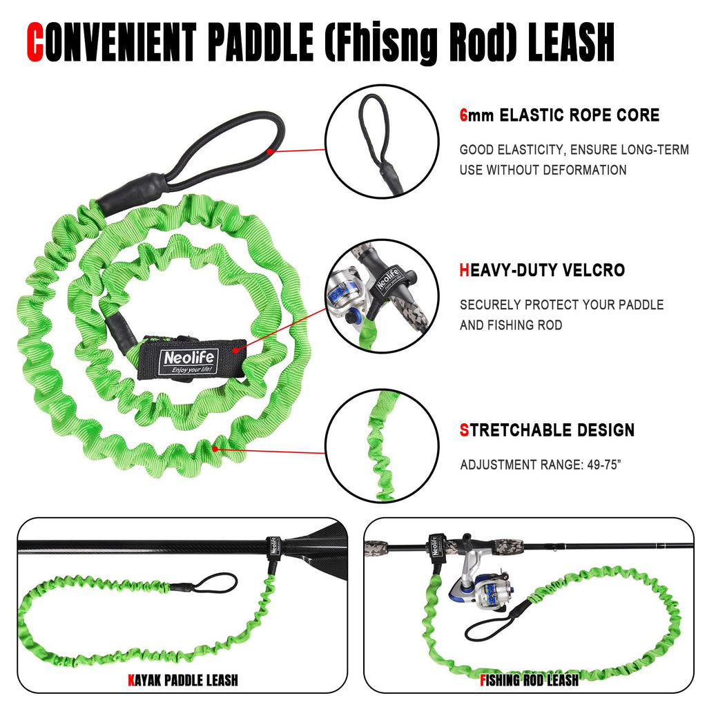 Adjustable Kayak Paddle with Leash M25990