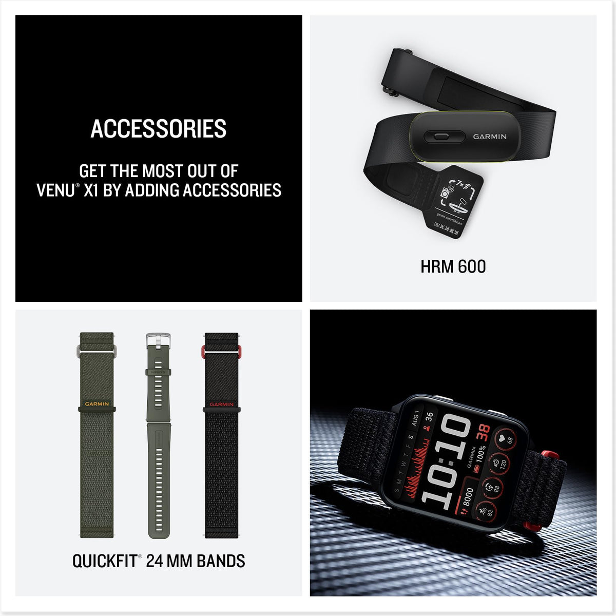 Black 51mm Smartwatch C8701