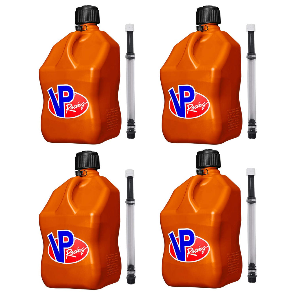 5 Gallon Square Plastic Utility Jug with Hose 4 Pack V238