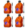 5 Gallon Square Plastic Utility Jug with Hose 4 Pack V238