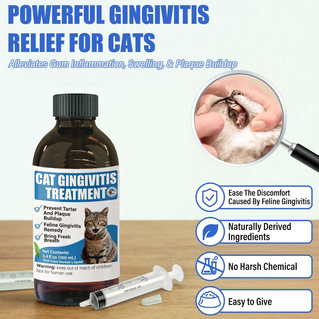 Cat Gingivitis Treatment Liquid 100ml Dental Care X73523