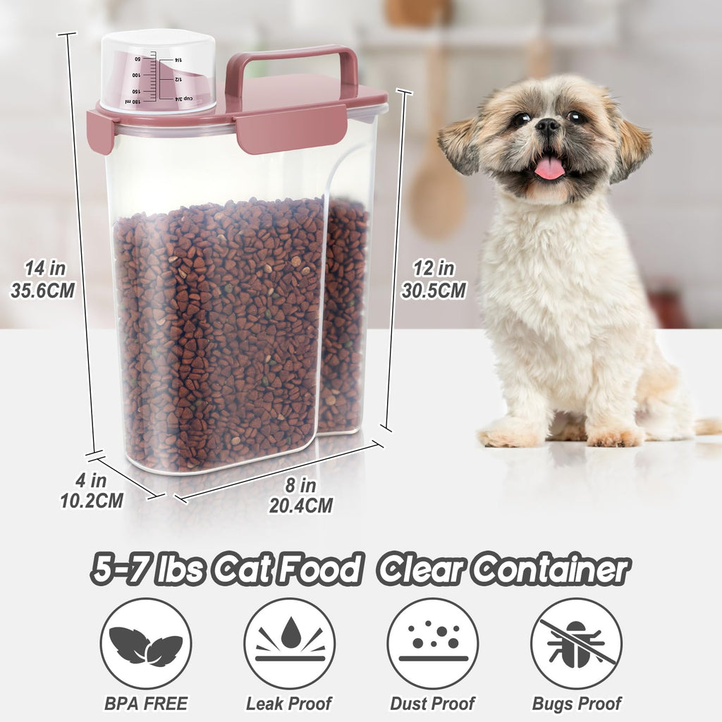 5Lbs/6Qt Airtight Pet Storage Container 2pack M62716
