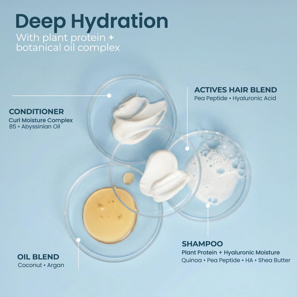 Shampoo and Conditioner Set with Hyaluronic Acid, Argan Oil & Shea Butter V639215