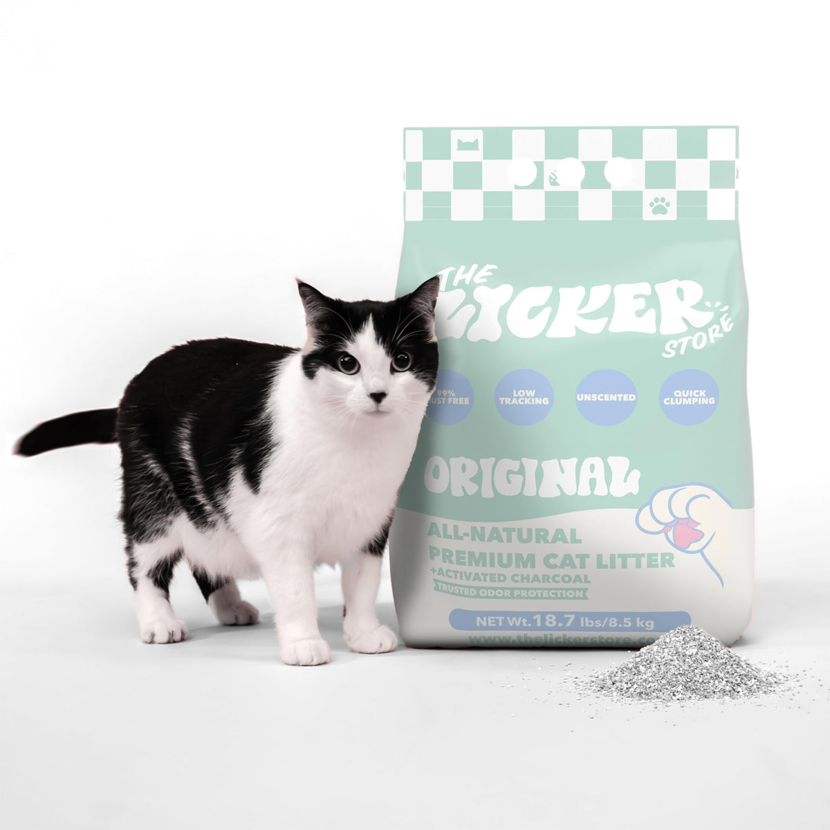 Unscented Clumping Bentonite Clay Cat Litter Set of 2 Z39090