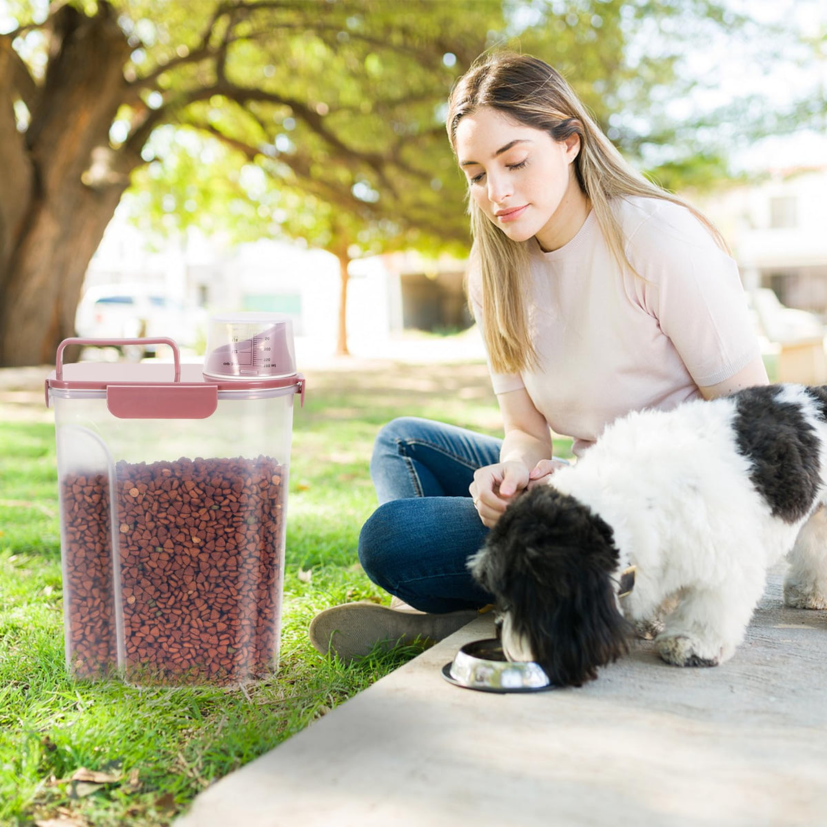 5Lbs/6Qt Airtight Pet Storage Container 2pack M62716