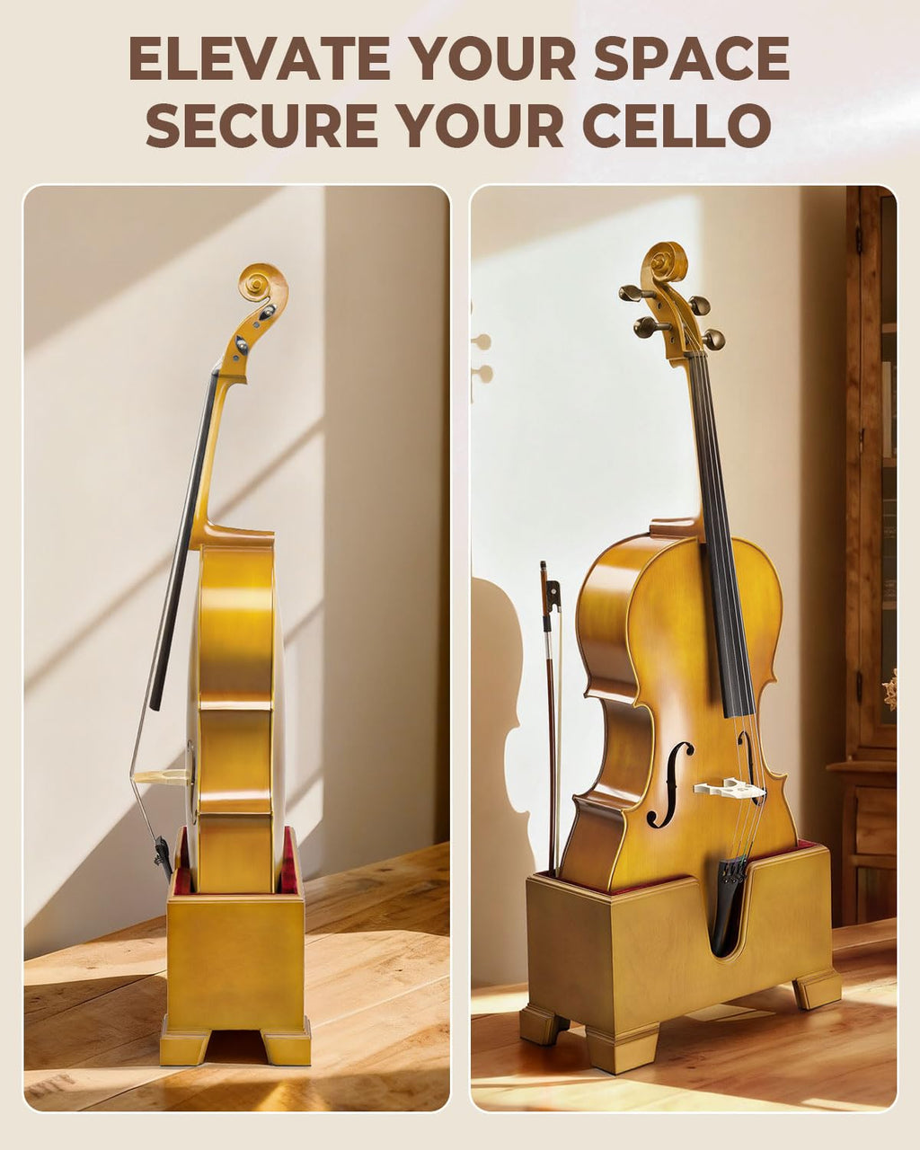 Cello Stand with Bow Holder N777168