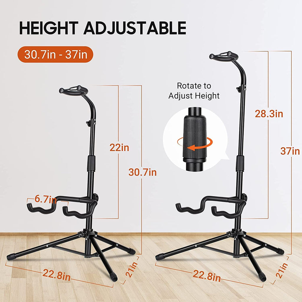 Height Adjustable Guitar Stand with Padded Foam N544