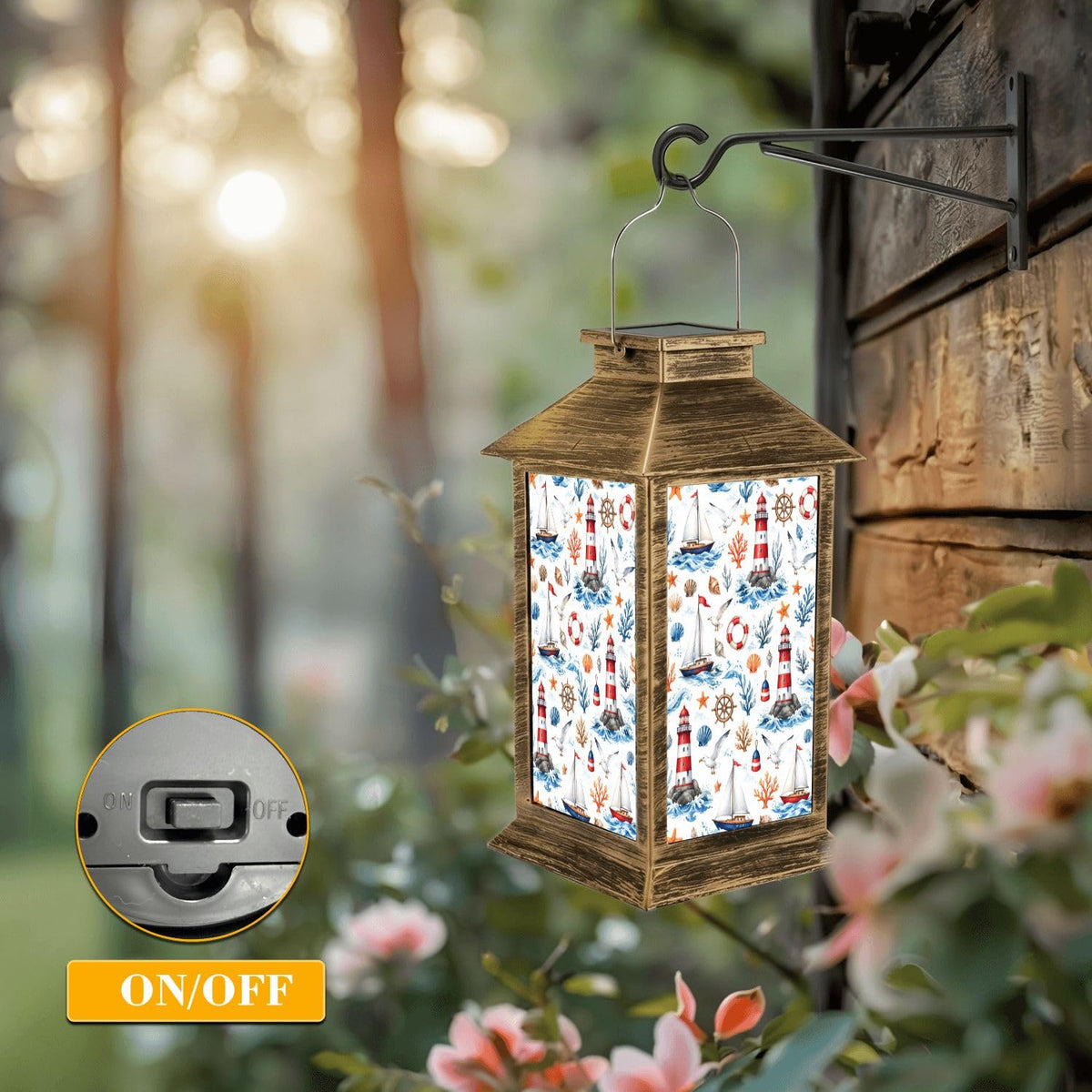 Waterproof LED Solar Lantern W54496