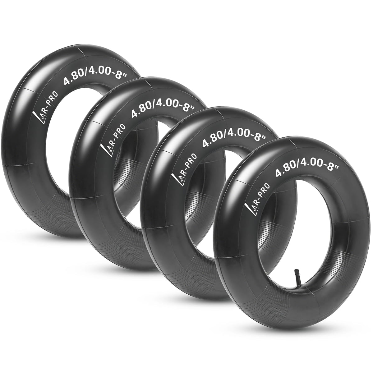 4.80/4.00-8" Inner Tube with TR-13 Straight Valve Stem (4-Pack) D458