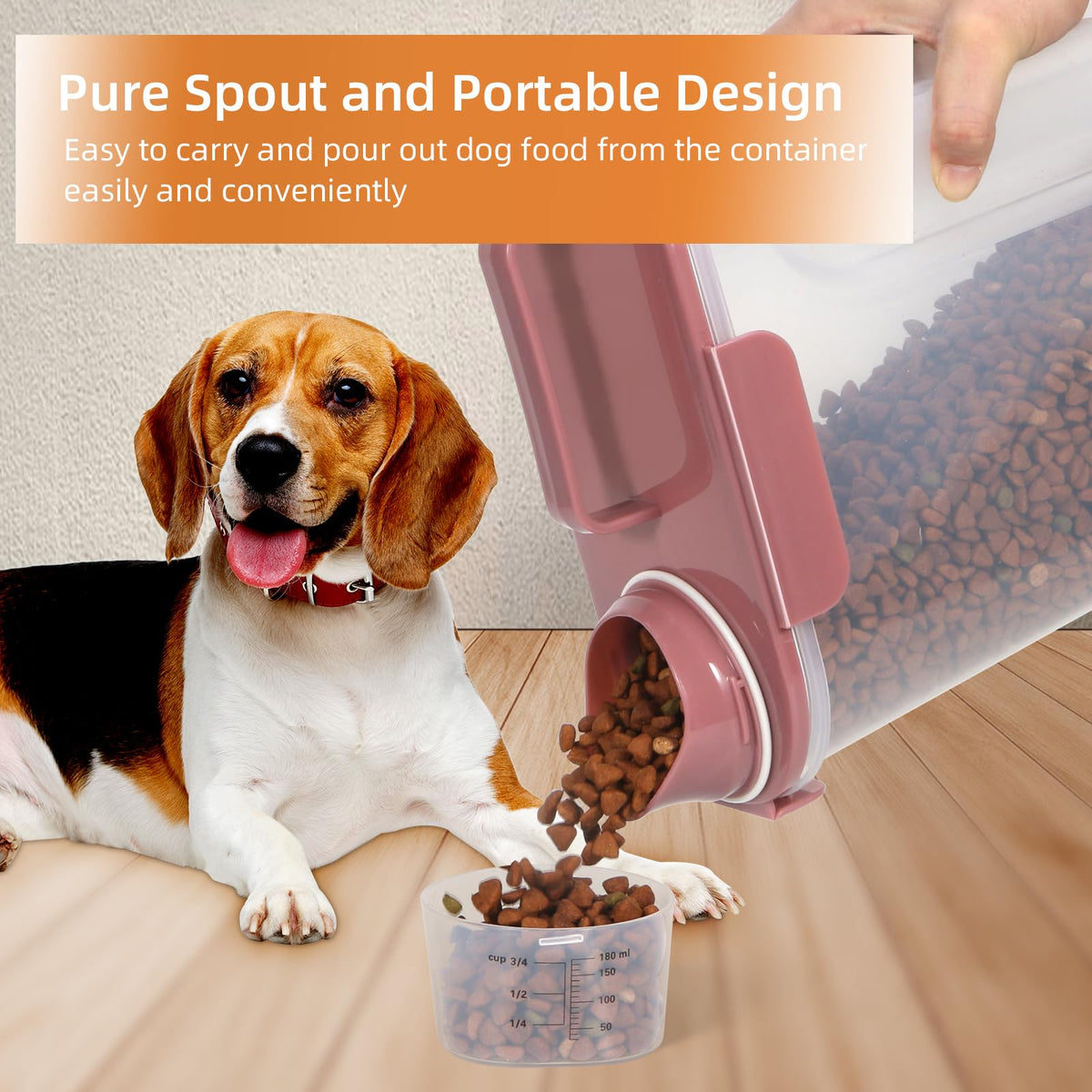 5Lbs/6Qt Airtight Pet Storage Container 2pack M62716