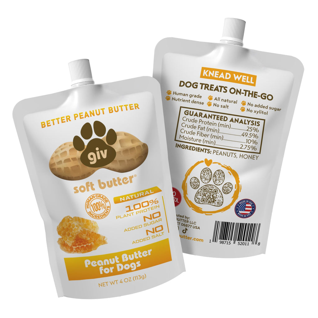 All Natural Peanut Butter 12oz Jar, 4oz Pouch & Lick Mat M9088