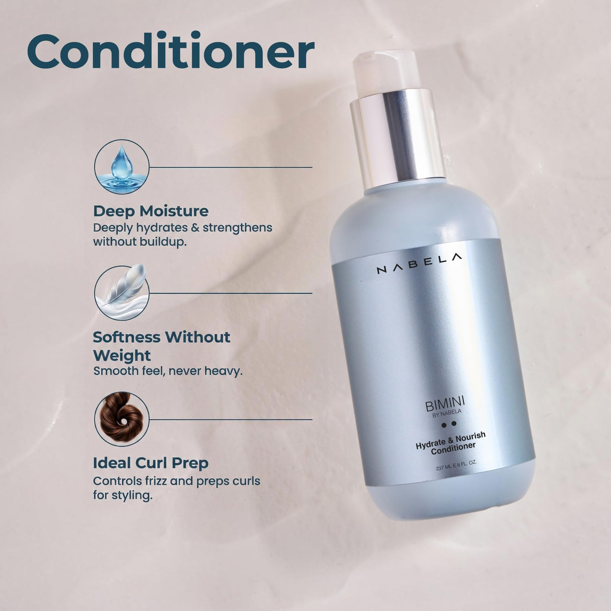 Shampoo and Conditioner Set with Hyaluronic Acid, Argan Oil & Shea Butter V639215
