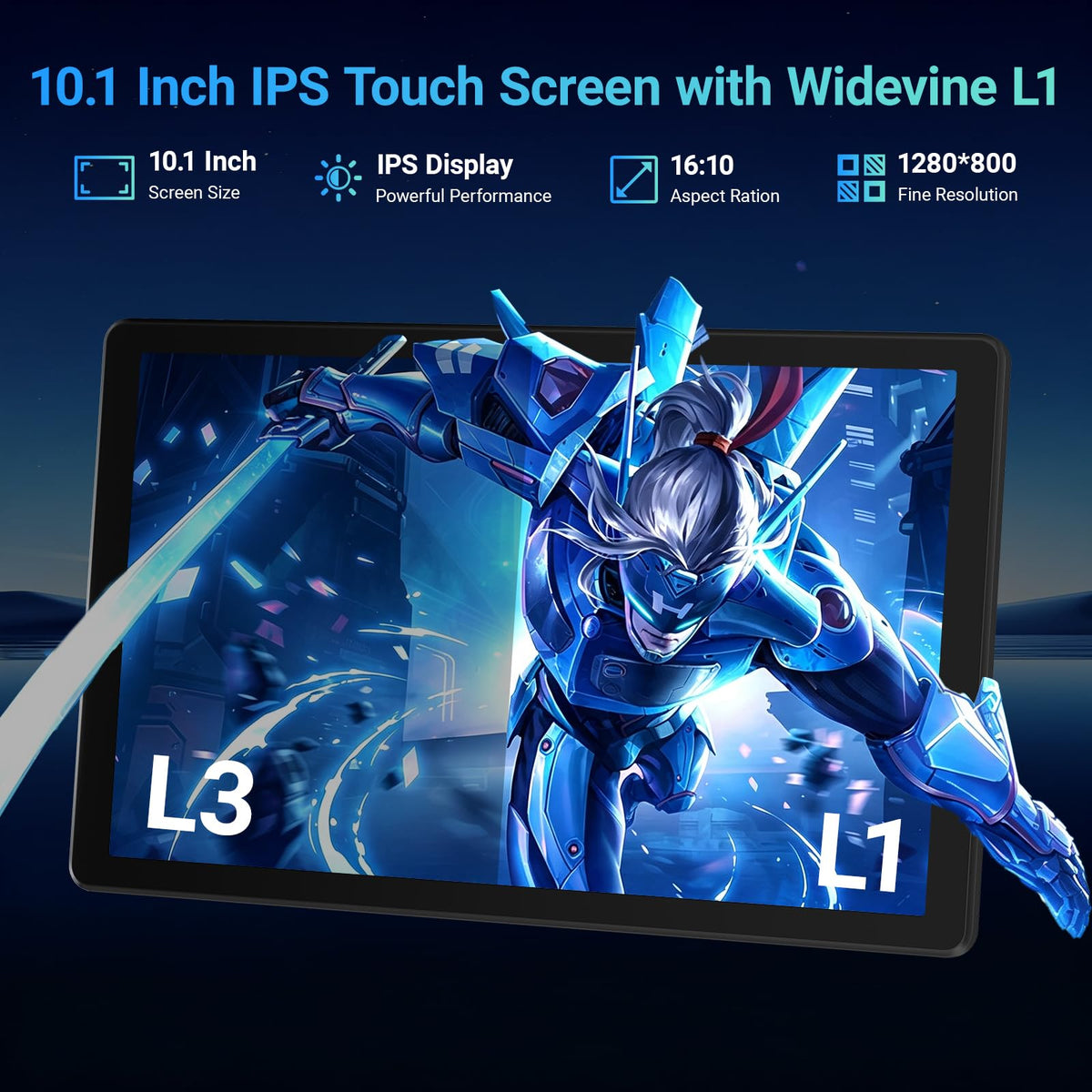 Android 16 Tablet with Keyboard U19185